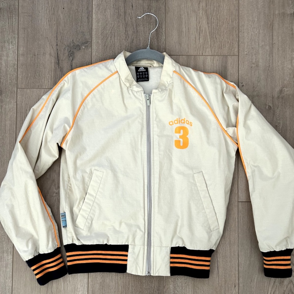 Women Vintage Adidas Zip up Jacket size Small